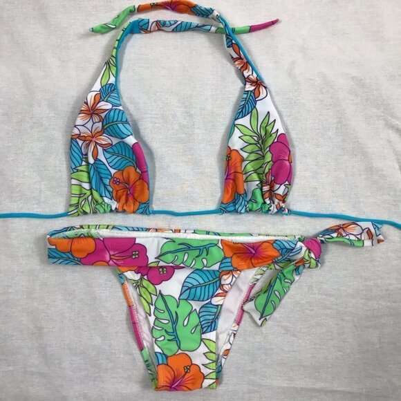 Recco brazilian tropical floral bikini adjustable - Picture 2 of 4